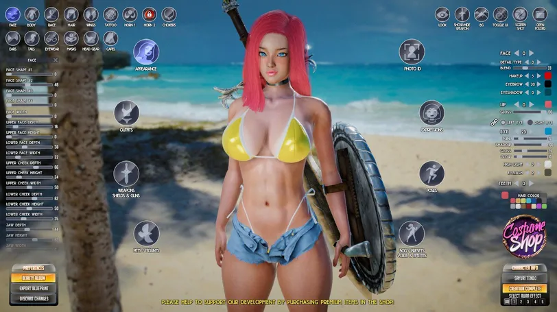 League Of Maidens Character Creation