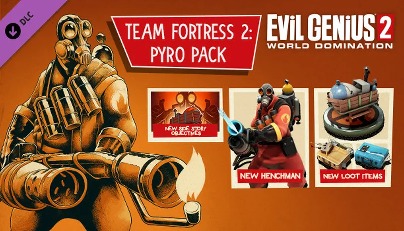 Evil Genius 2 Team Fortress 2 Pyro Pack