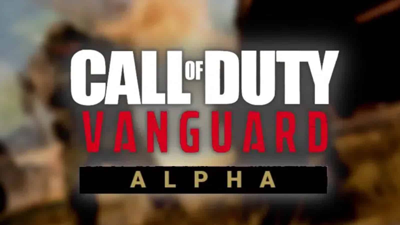 Call Of Duty: Vanguard Alpha