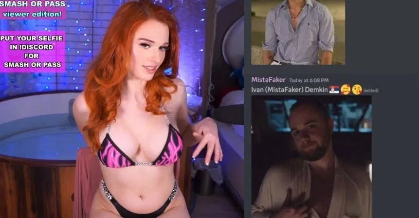 🔥Amouranth just went live on Twitch, playing SmashOrPass! - photo №56243