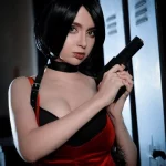 A sexy cosplay of Ada Wong from Resident Evil 2 → photo 3