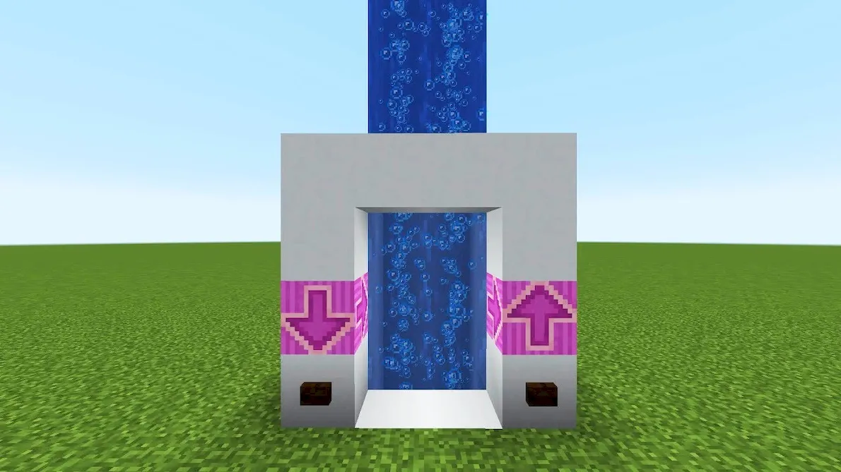 How to make an elevator in Minecraft - photo №54583