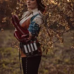 Cosplay on Triss Merigold: KATSSBY model Letyago recreated the image from The Witcher 3 → photo 4