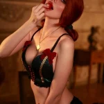 Victoria Kot naked for a cosplay of Triss from The Witcher 3 → photo 5