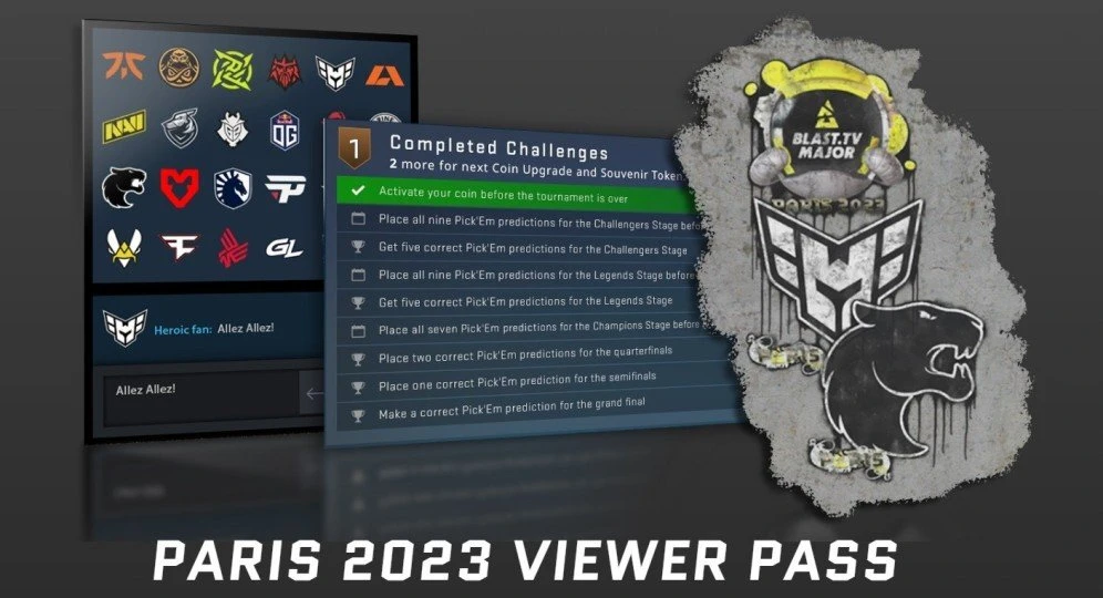 BLAST Paris Major 2023 in CS: GO: new update with a virtual pass and unique stickers and autographed players - photo №61436