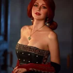 Victoria Kot naked for a cosplay of Triss from The Witcher 3 → photo 2