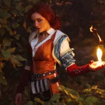 Cosplay on Triss Merigold: KATSSBY model Letyago recreated the image from The Witcher 3 → photo 6