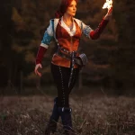 Cosplay on Triss Merigold: KATSSBY model Letyago recreated the image from The Witcher 3 → photo 2