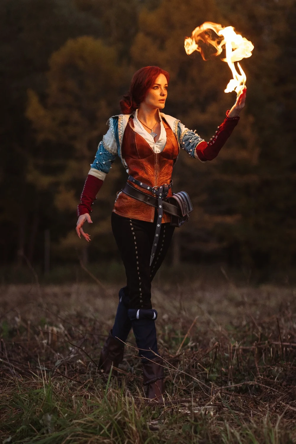 Cosplay on Triss Merigold: KATSSBY model Letyago recreated the image from The Witcher 3 #1