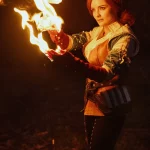 Cosplay on Triss Merigold: KATSSBY model Letyago recreated the image from The Witcher 3 → photo 1