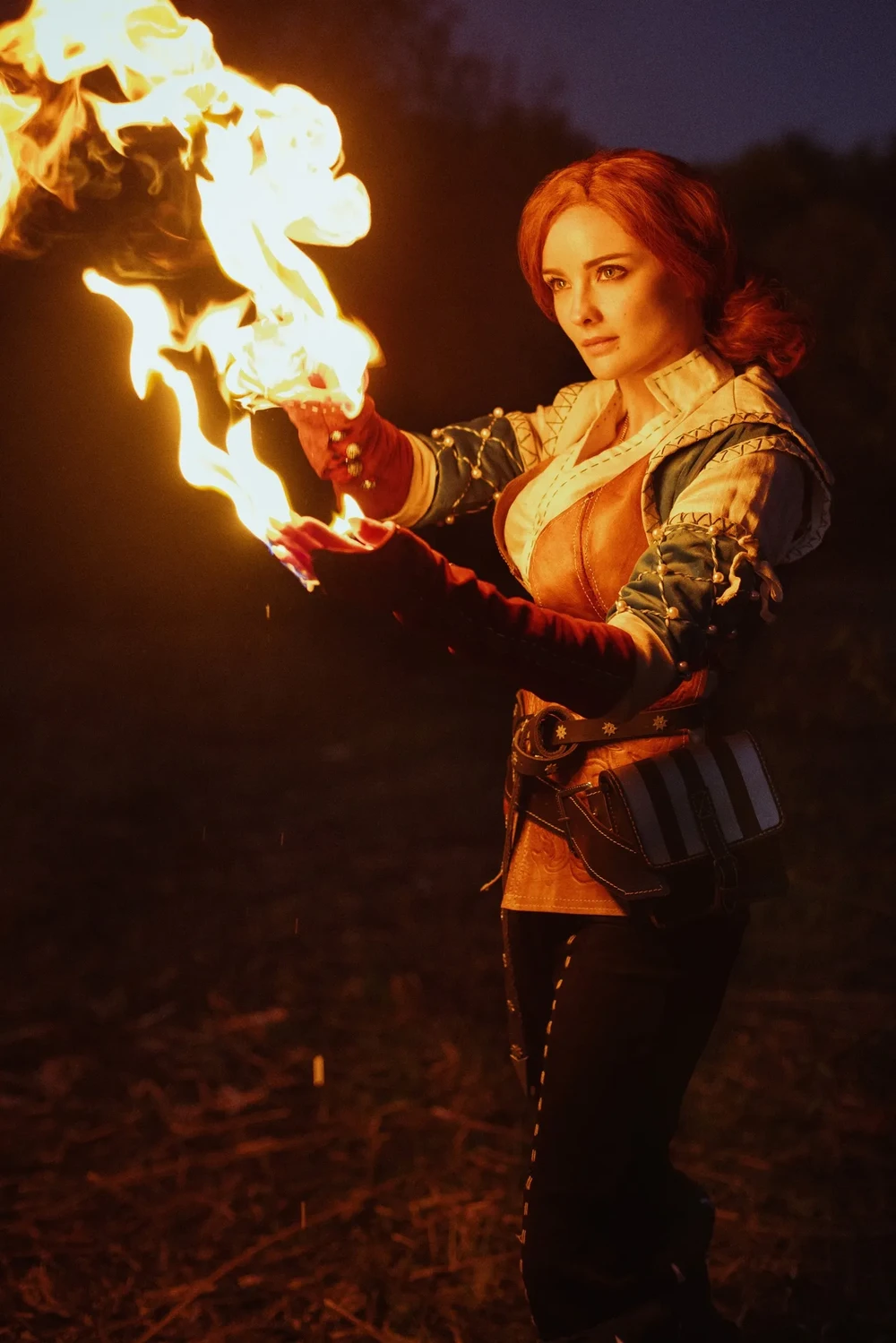 Cosplay on Triss Merigold: KATSSBY model Letyago recreated the image from The Witcher 3 #0