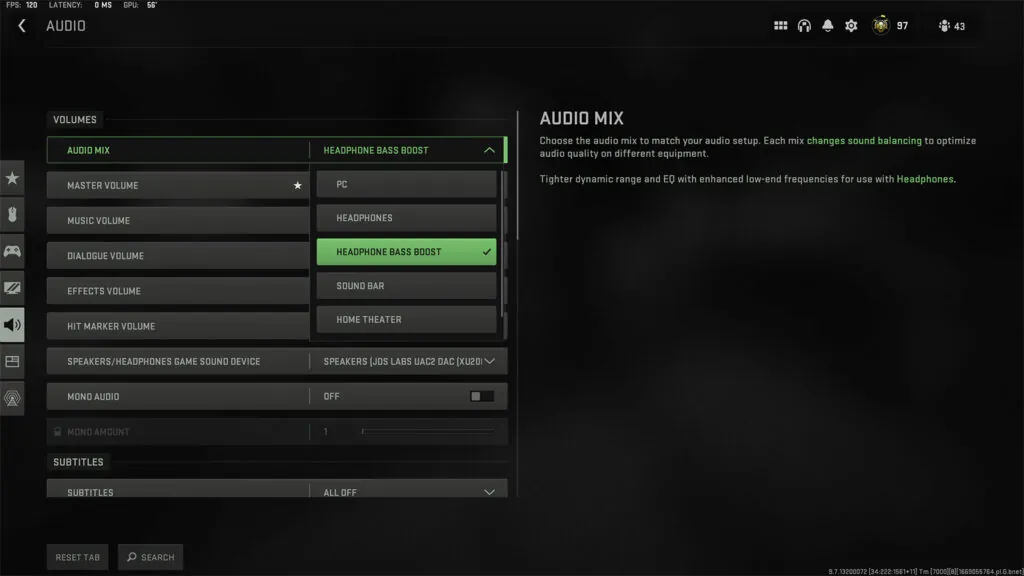 How do I adjust the sound in Warzone 2.0? - photo №64429