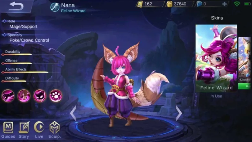 Heroine Nana in Mobile Legends: Description and abilities. - photo №77216
