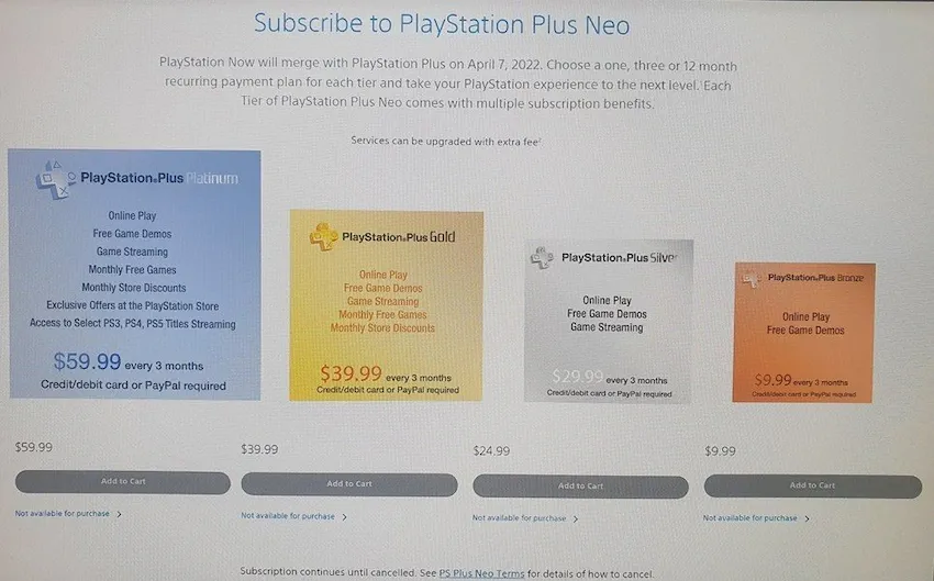 PlayStation Plus Neo (Sony Subscription for $60). - photo №87063