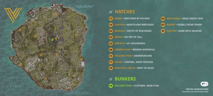 Secrets of Caldera on the Call of Duty Warzone Pacific Map - photo №87764