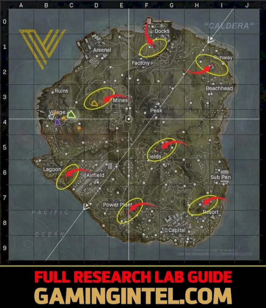 Underground laboratory map in Warzone - photo №85796